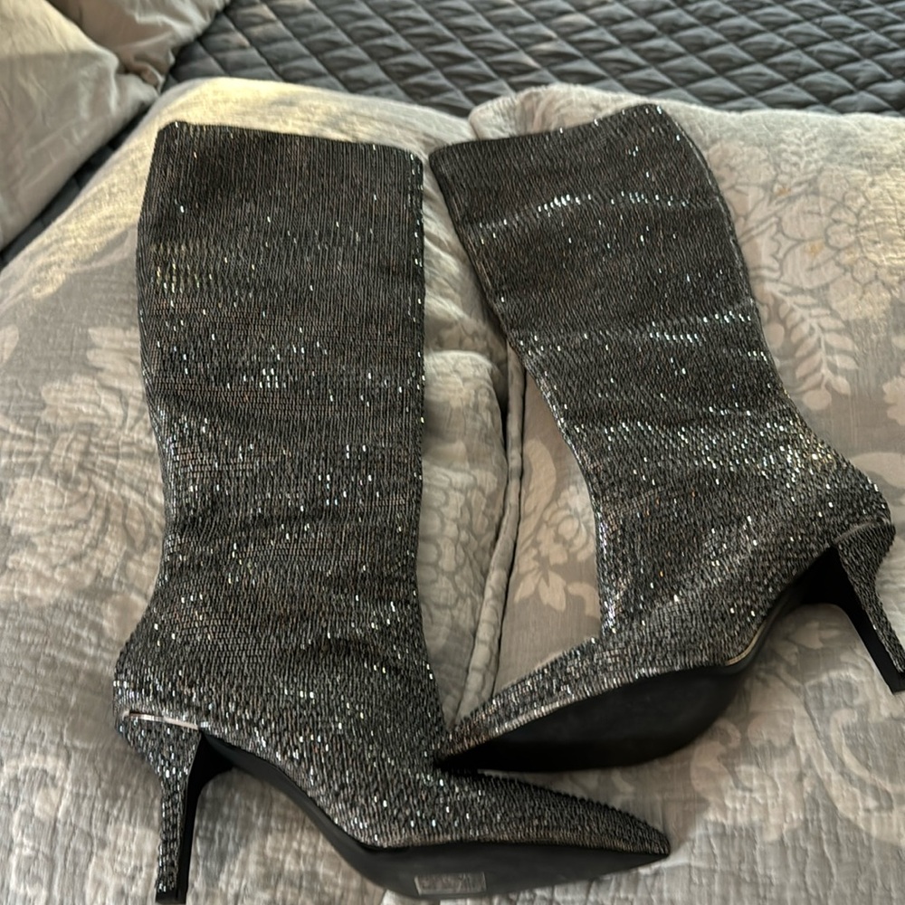 COPY - MICHAEL KORS RINESTONE KNEE HIGH BOOTS
